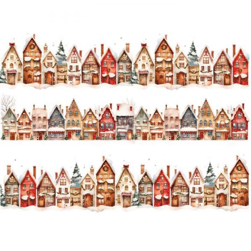 Transfer Dtf Textil 25X30cm. Christmas Houses 2 Transfer Dtf Textil 25X30cm. Christmas Houses