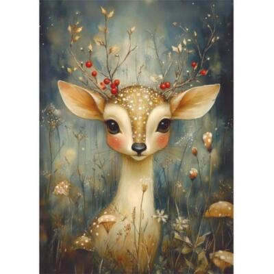 Transfer Dtf Textil 25X30cm. Christmas Little Reindeer
